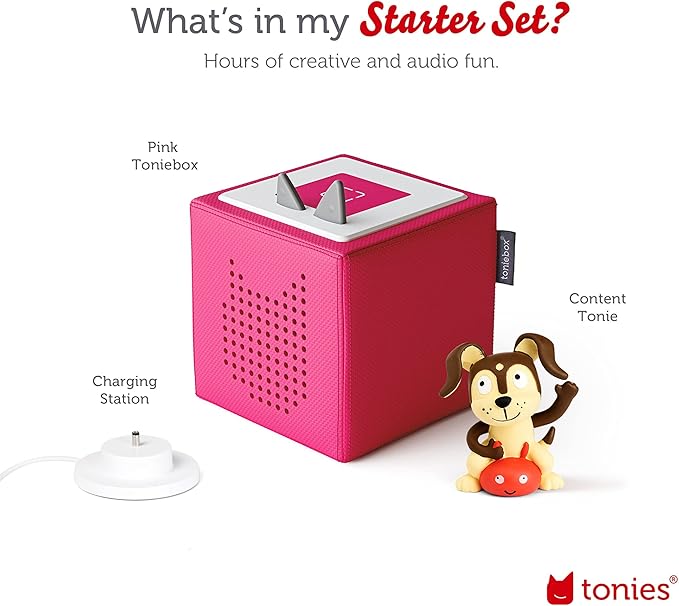 Toniebox Audio Player Starter Set With Playtime Puppy - Pink