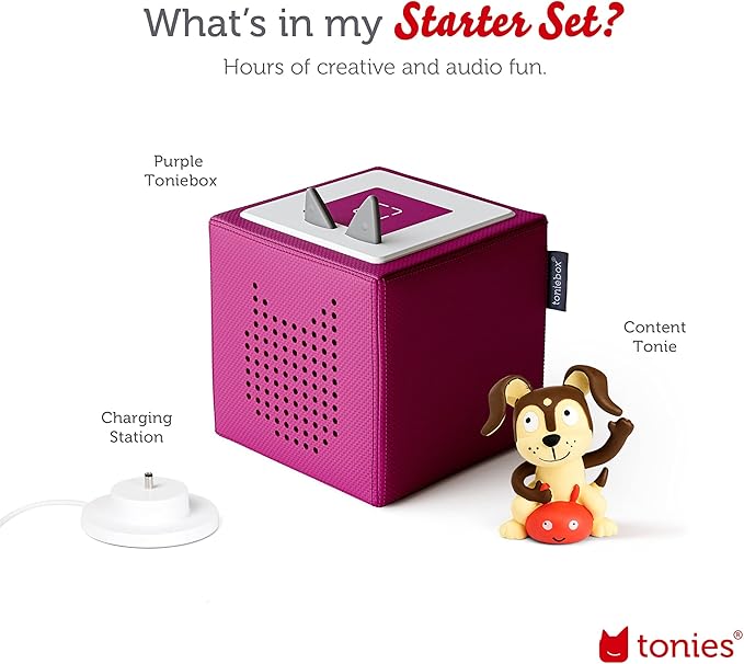 Toniebox Audio Player Starter Set With Playtime Puppy - Purple