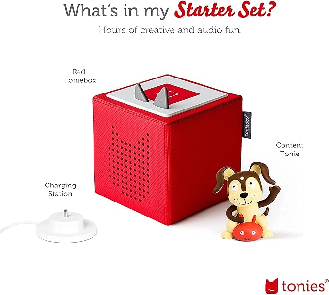 Toniebox Audio Player Starter Set With Playtime Puppy - Red