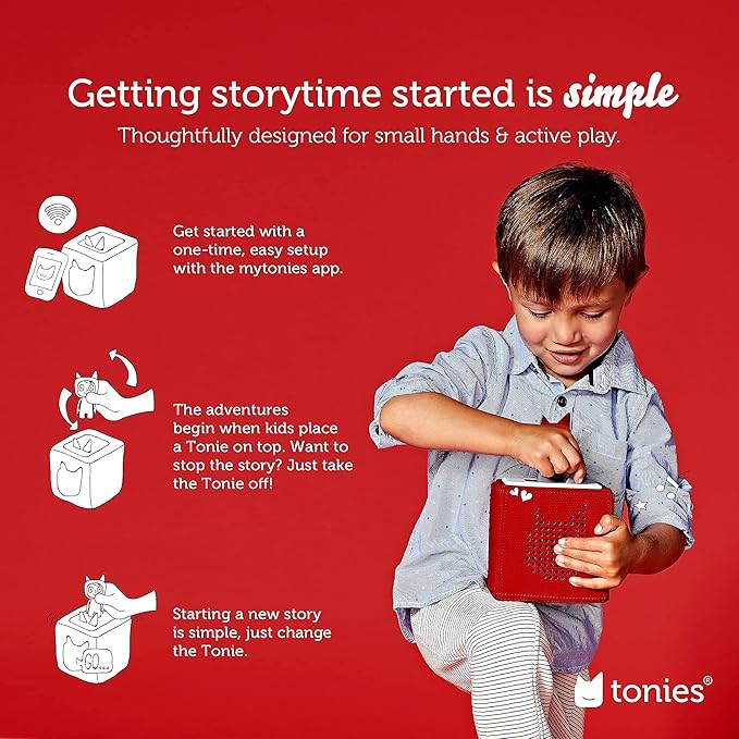 Toniebox Audio Player Starter Set With Playtime Puppy - Red