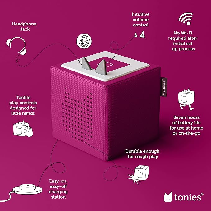Toniebox Audio Player Starter Set With Playtime Puppy - Purple