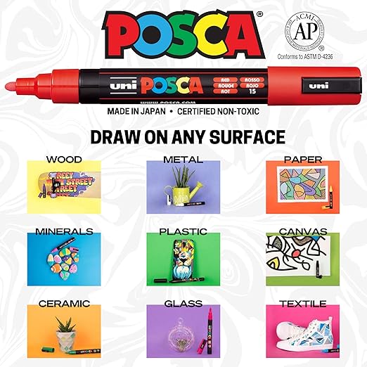 24 Posca Paint Markers, 3M