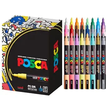 24 Posca Paint Markers, 3M