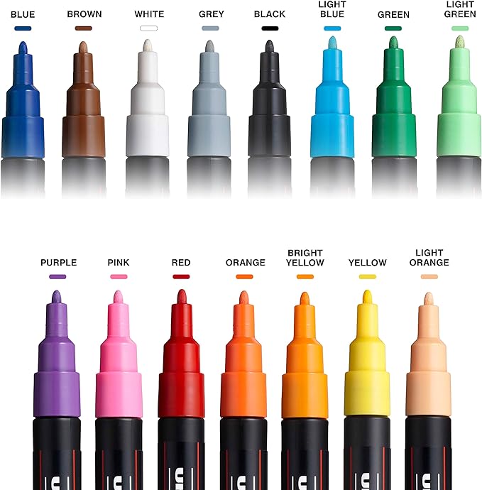 15 Posca Paint Markers, 5M