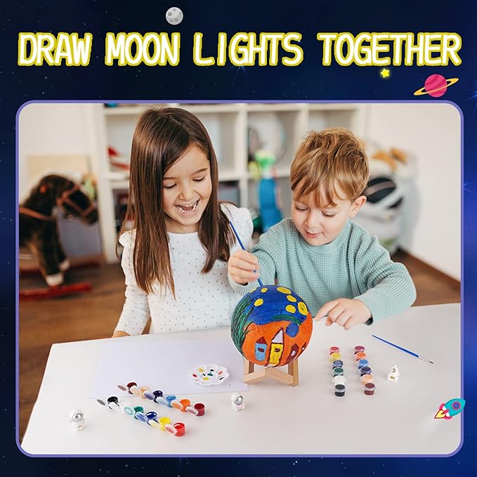 Paint Your Own Moon Lamp Kit with Night Light