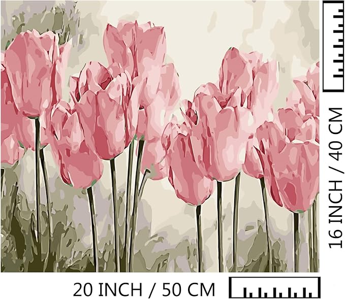 Painting By Numbers - Poppy Flowers Red