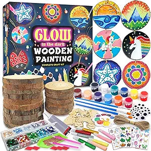 Wooden Painting Kit-Glow In The Dark