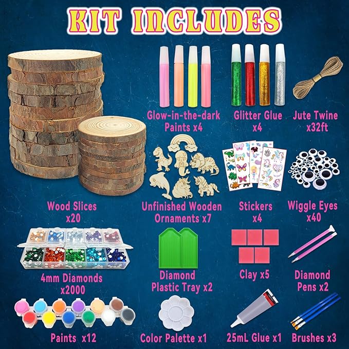 Wooden Painting Kit-Glow In The Dark