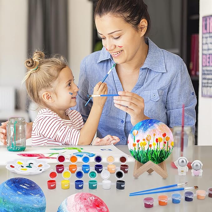 Paint Your Own Moon Lamp Kit with Night Light