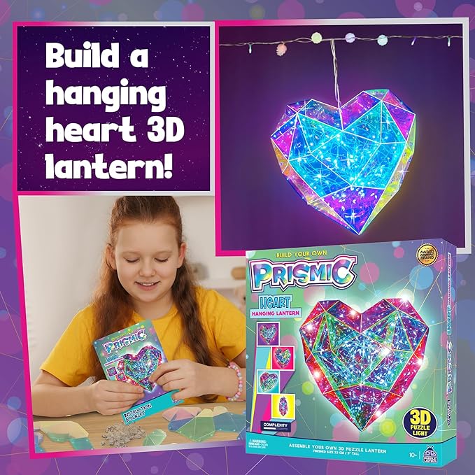 Prismic Make Your Own Lantern Heart 3D Light