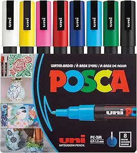 8 Posca Paint Markers, 3M