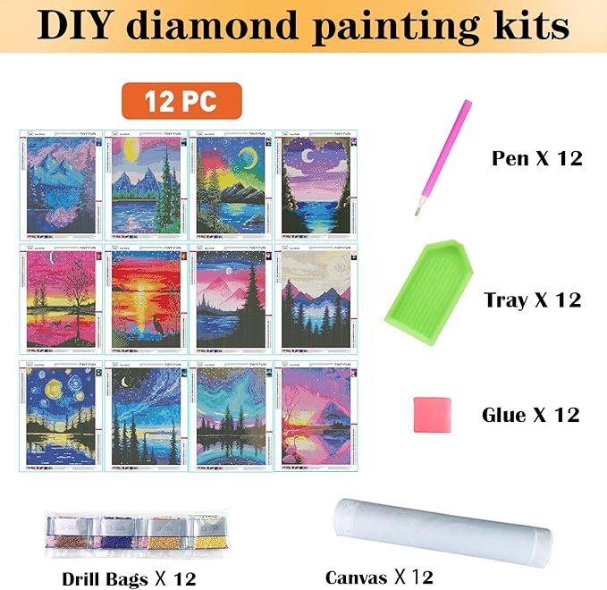 Diamond Painting - 12 designs