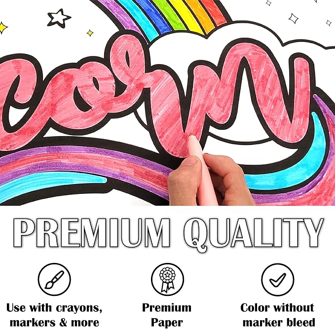 Giant Coloring Poster - Unicorn