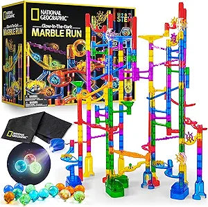 National Geographic Glowing Marble Run – 250 Piece