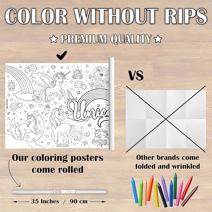 Giant Coloring Poster - Unicorn