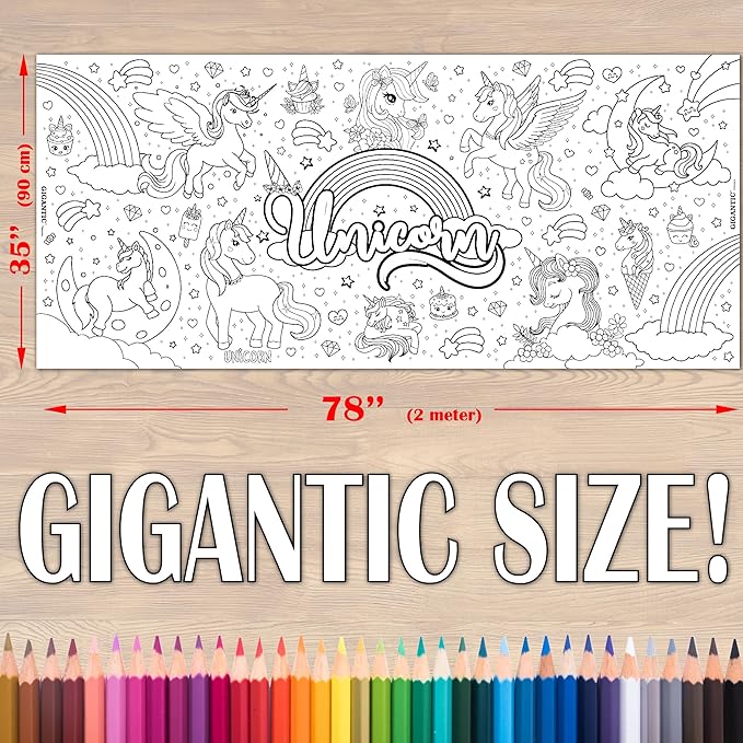 Giant Coloring Poster - Unicorn